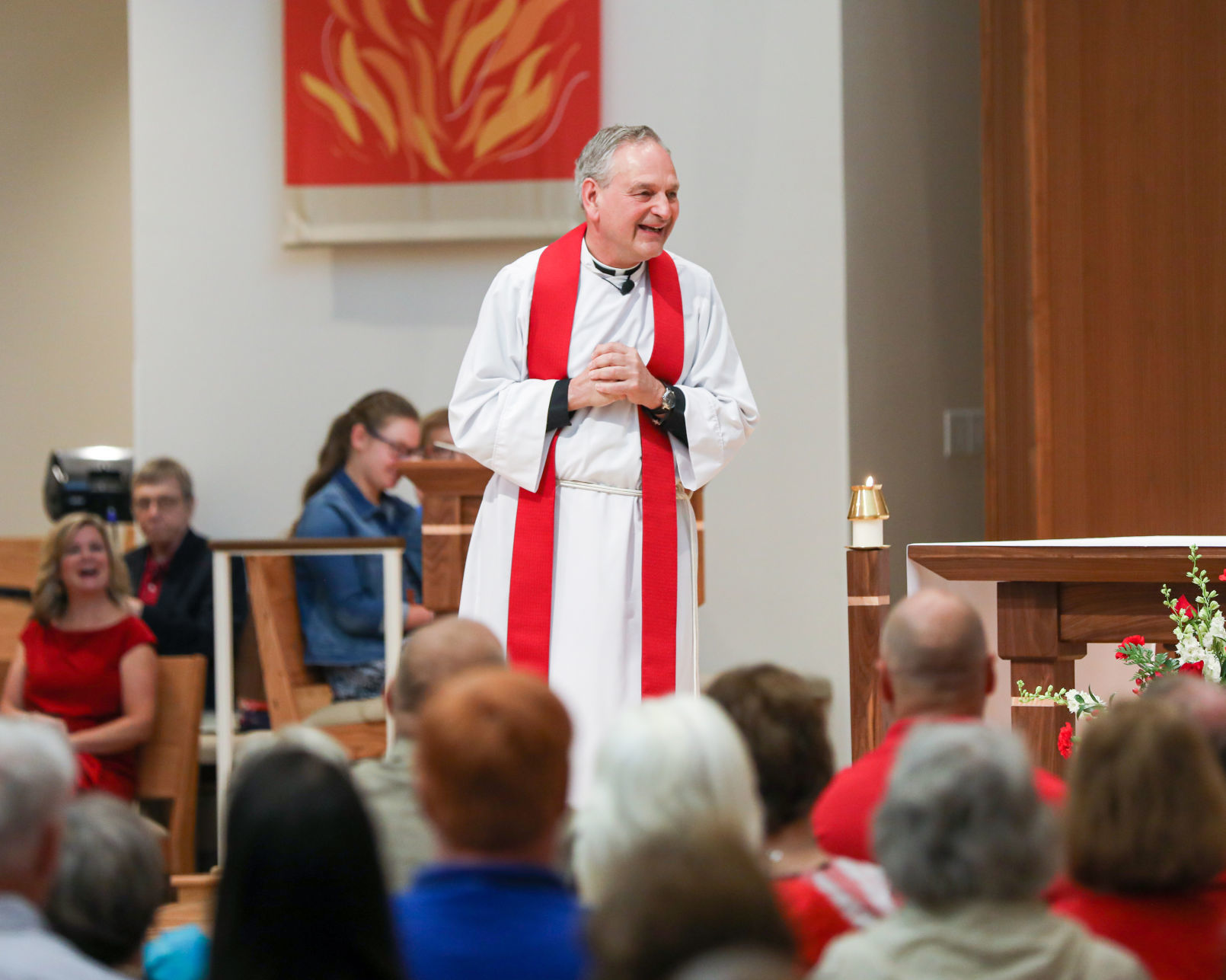 Our Lady of Nazareth gives Father Joe a surprise sendoff